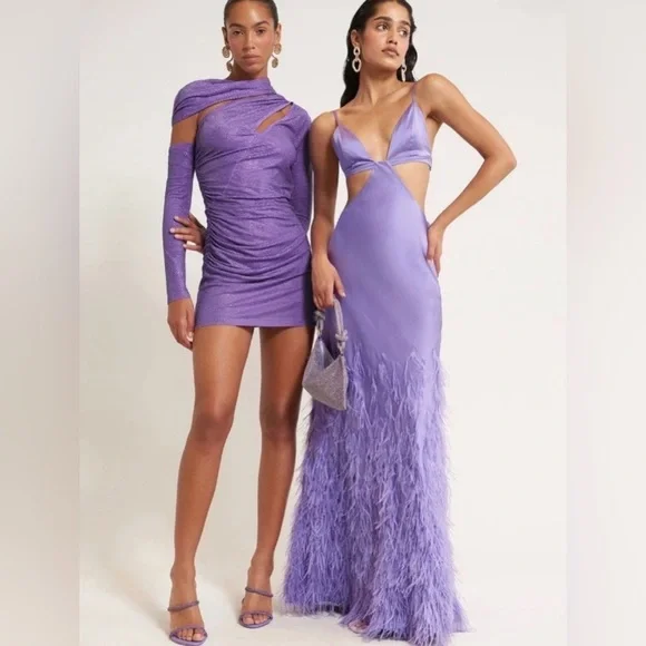 cult gaia | Dresses | Cult Gaia Nicole Embellished Cold Shoulder Mini Dress 